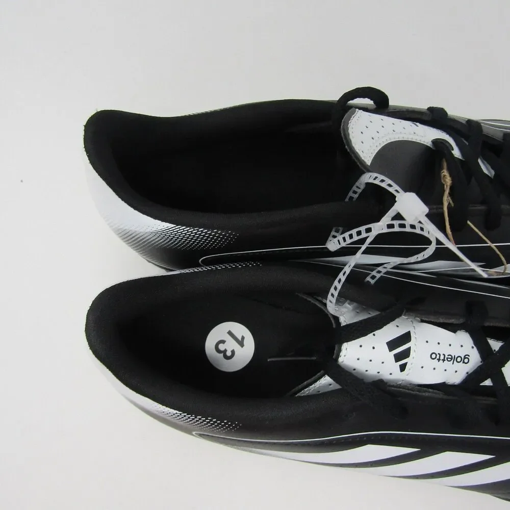 Adidas Goletto IX TF Turf Soccer Cleats Shoes Men's US 13 Black White New